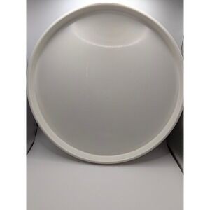 Pampered Chef Chillzanne Round Iceless Serving Tray Platter #2780 White Plate
